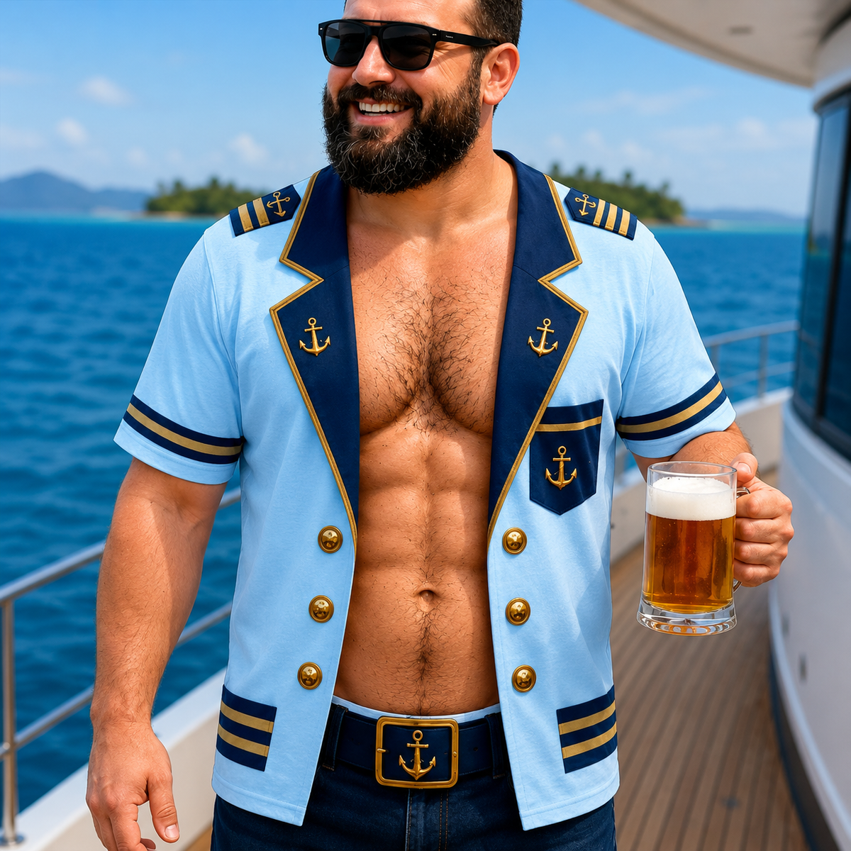 Captain Abs™ Funny T-shirt